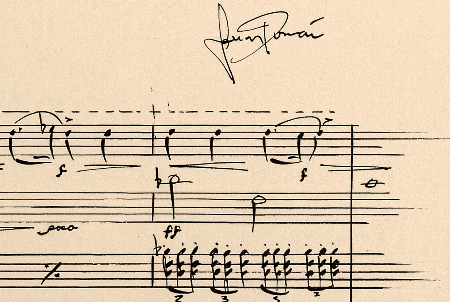 Memoria - Score Autograph Print (LIMITED EDITION)