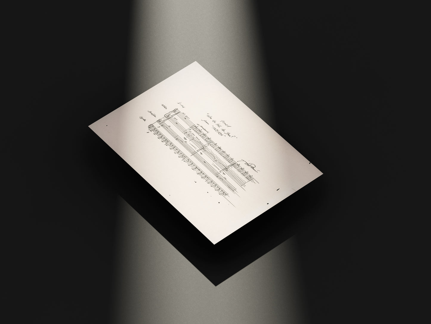 FAITHER - Score Autograph Print (LIMITED EDITION)