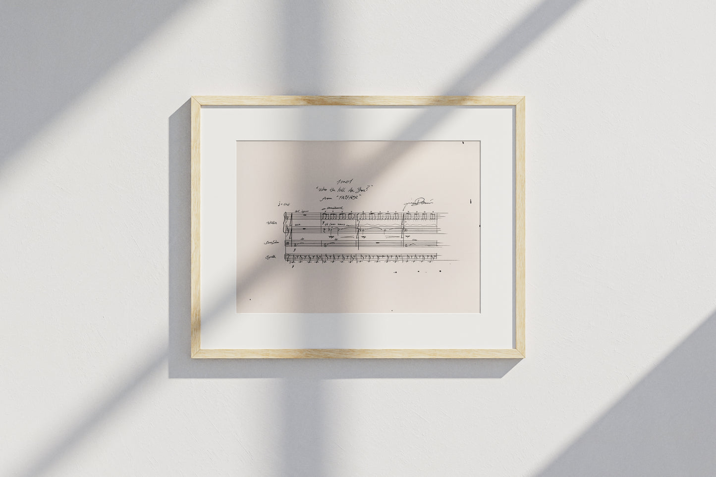 FAITHER - Score Autograph Print (LIMITED EDITION)