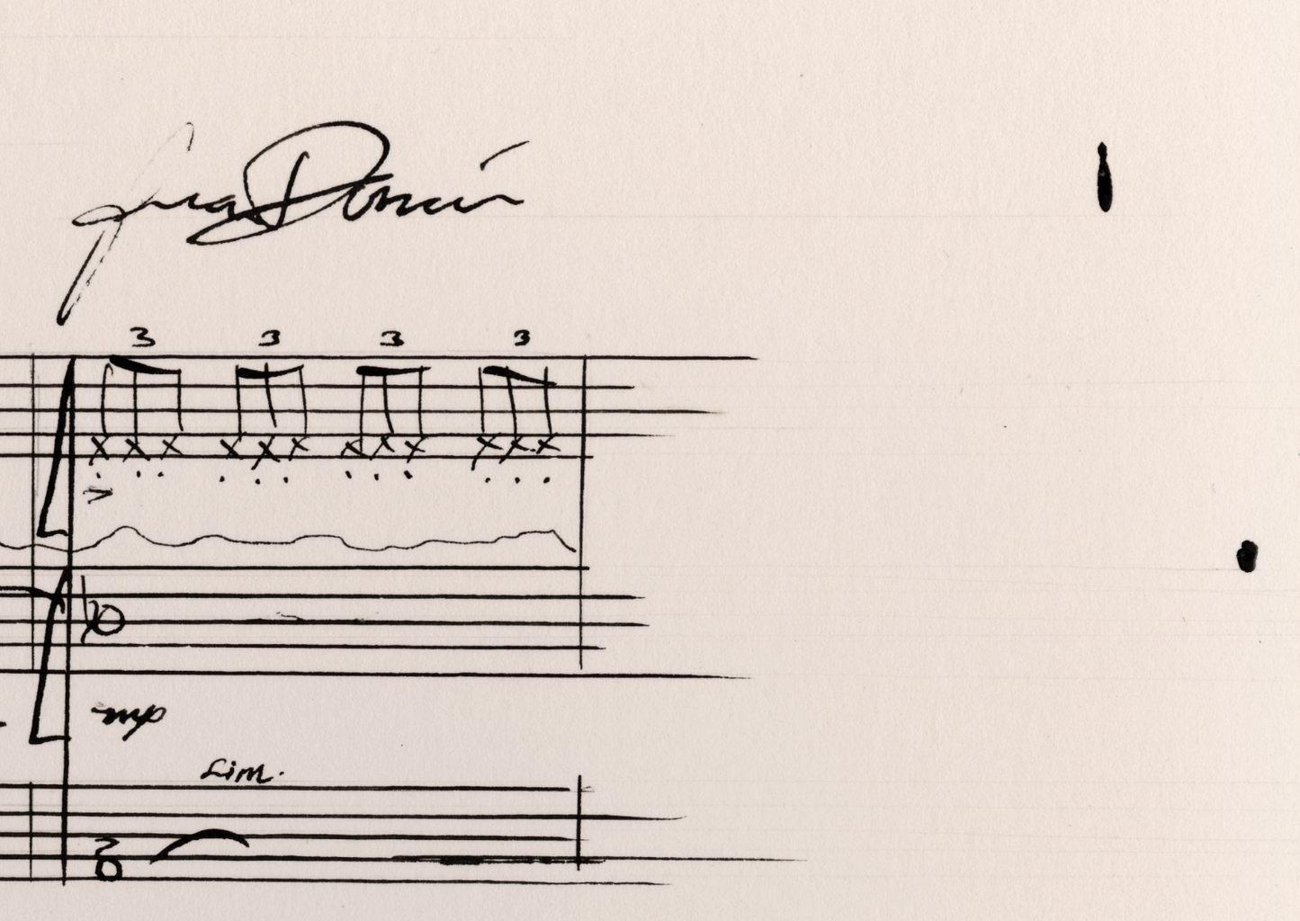FAITHER - Score Autograph Print (LIMITED EDITION)