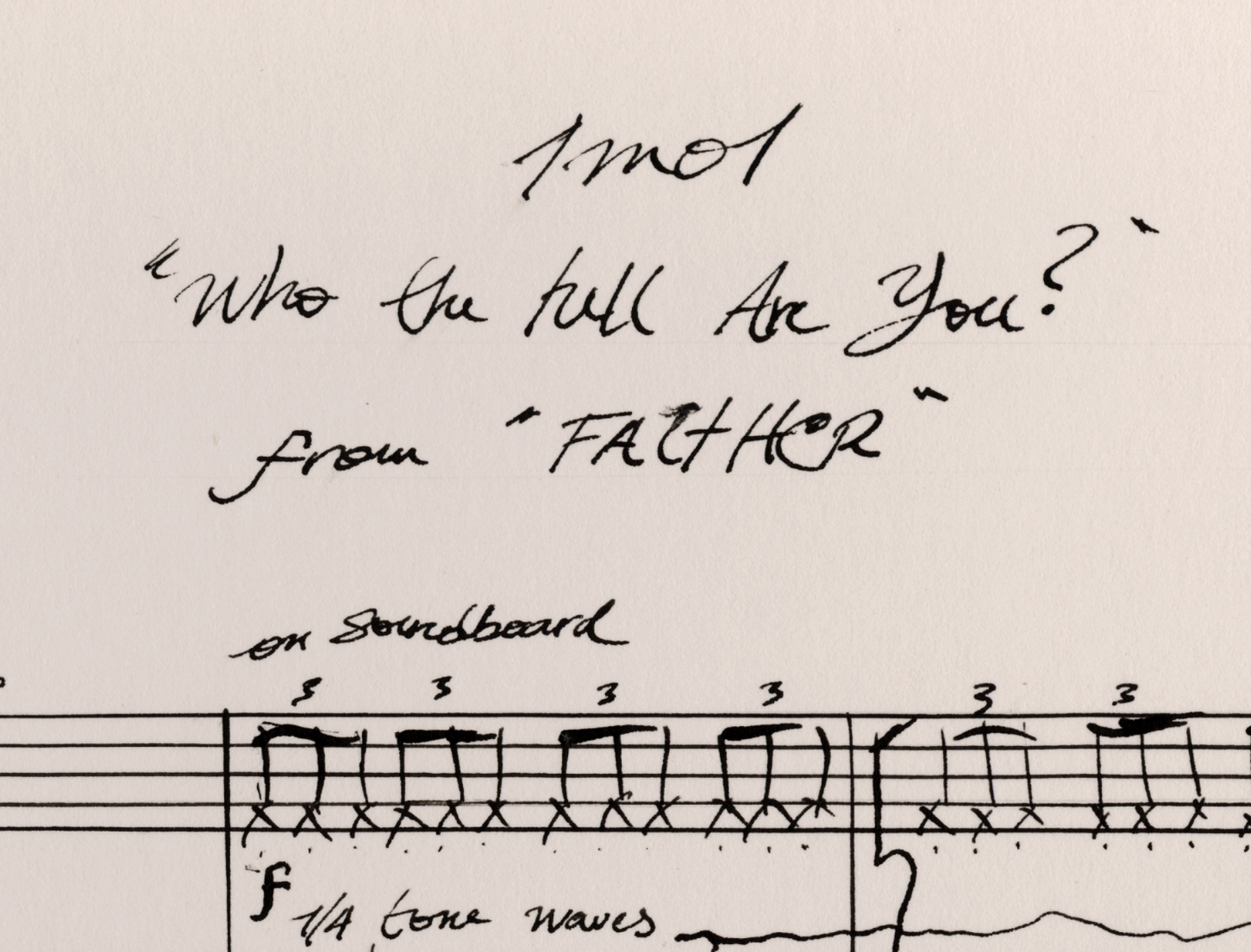 FAITHER - Score Autograph Print (LIMITED EDITION)